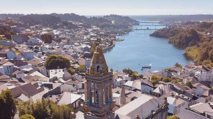 Betanzos Aerial View Galicia Spain