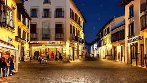 Plaza De Los Hermanos Garcia Naveira Betanzos Spain At Night Plaza De Los Hermanos Garcia Naveira Betanzos Spain At Night