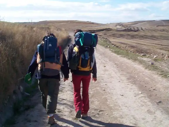 Good friends these they say it helps them walk The Camino