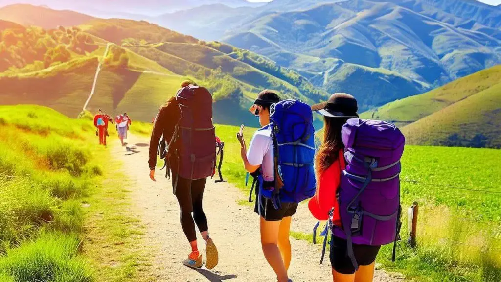 William And Mary Students Walking Along The Camino De Santiago