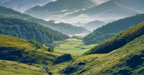 Pyrenees Mountains From The Camino Francés Pyrenees mountains from the Camino Francés
