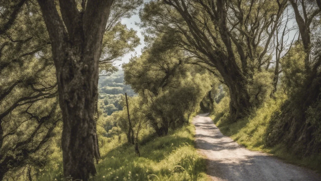 Along The Camino Inglés Path Between Ferrol And Neda