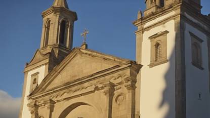 Church Of Santa Marra De Ordes In Ordes Galicia Spain