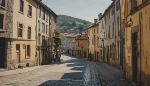 Streets Of Ordes Galicia Spain Streets Of Ordes Galicia Spain