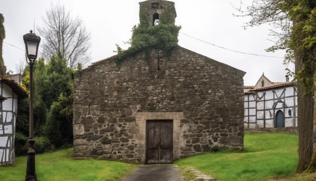 Ancient Church In The Village Of Hospital De Bruma