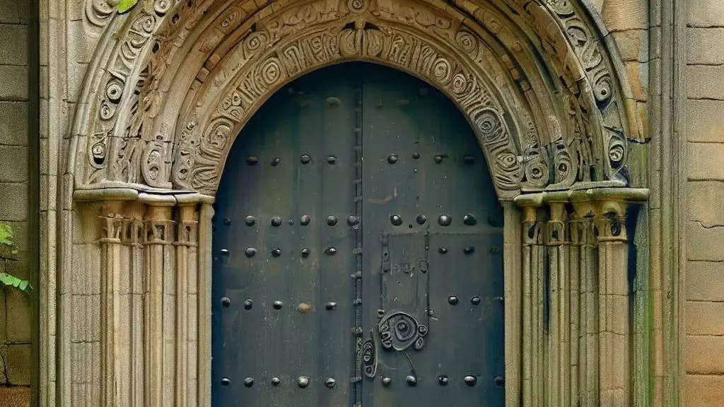 Artists Impression Doors Of Church Of Santa Maria Del Azogue Betanzos
