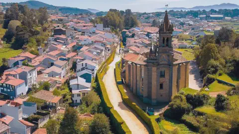 Camino Ingles Path To Church Of Santa Maria Del Azogue In Betanzos Camino Ingles Path To Church Of Santa Maria Del Azogue In Betanzos
