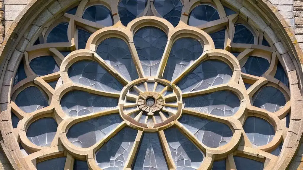 Stone Rose Window Iglesia De Santa Maria Del Azogue Betanzos Artists Impression Stone Rose Window Iglesia De Santa Maria Del Azogue Betanzos Artists Impression