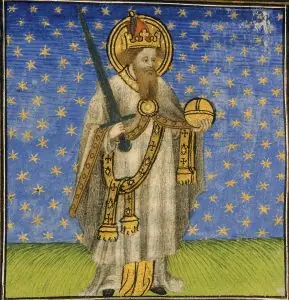 Charlemagne, King of the Franks, 15th Century Charlemagne King Of The Franks 15th Century