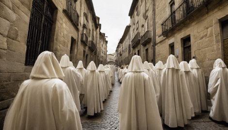 Solemn Good Friday religious Catholic Procession in Santiago