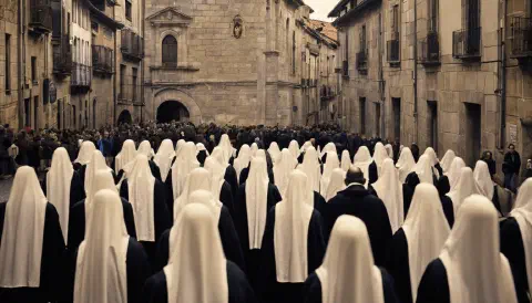 Easter Sunday Procession in Santiago de Compostela Easter Sunday Procession in Santiago de Compostela