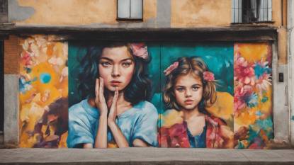 Meninas De Canido Street Art Murals In Ferrol