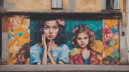 Meninas De Canido Street Art Murals In Ferrol