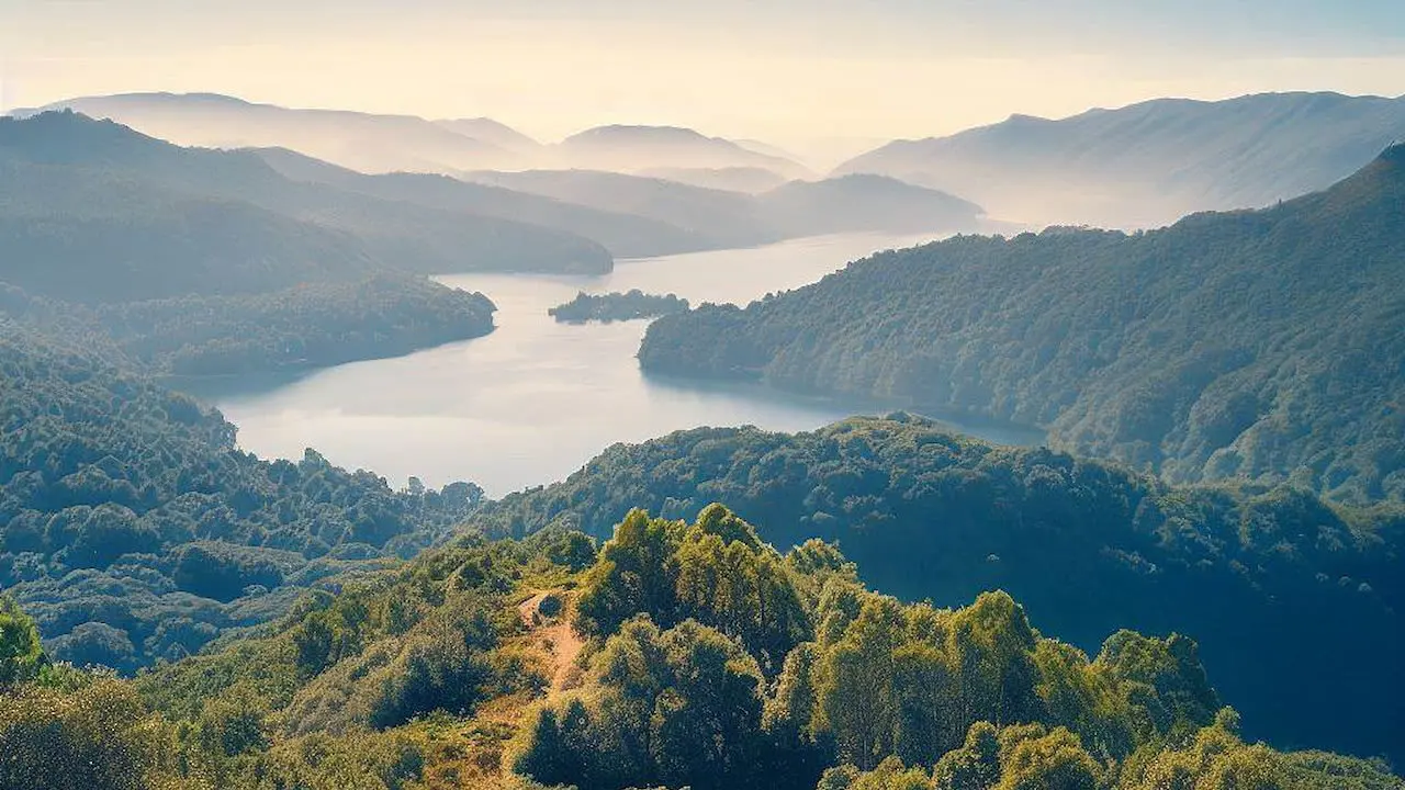 Hilltop View Over The Parque Natural De Las Fragas Do Eume Spain