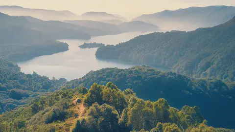 Hilltop View Over The Parque Natural De Las Fragas Do Eume Spain