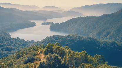 Hilltop View Over The Parque Natural De Las Fragas Do Eume Spain