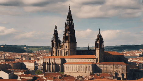 Cathedral of Santiago de Compostela Wide view of the Cathedral of Santiago de Compostela
