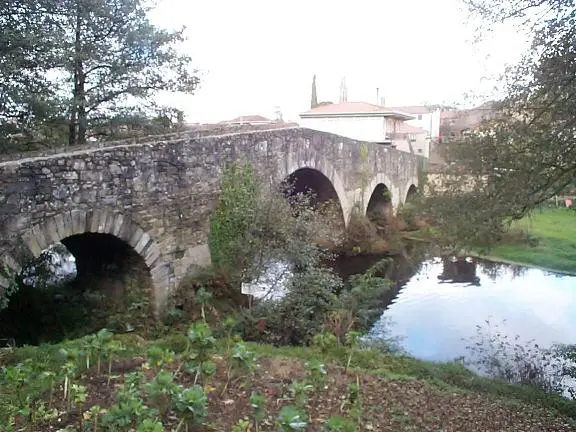The bridge over the river at &ldquo;Melide&rdquo;