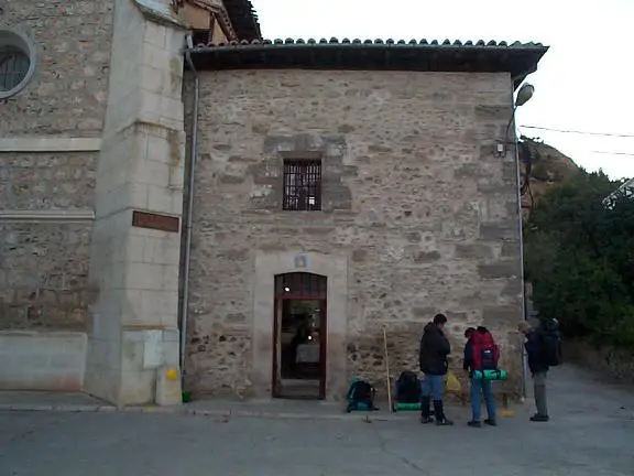 The outside of the refuge in Belorado - grañón to belorado