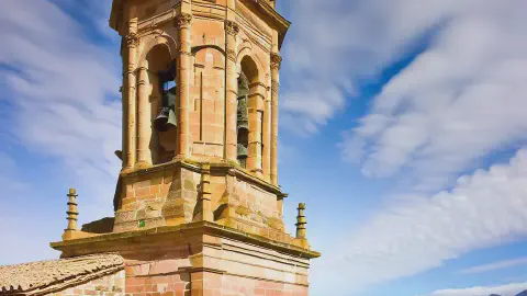 Tower Of Iglesia De San Juan Bautista, Grañón The tower of Iglesia de San Juan Bautista, Grañón, La Rioja, Spain