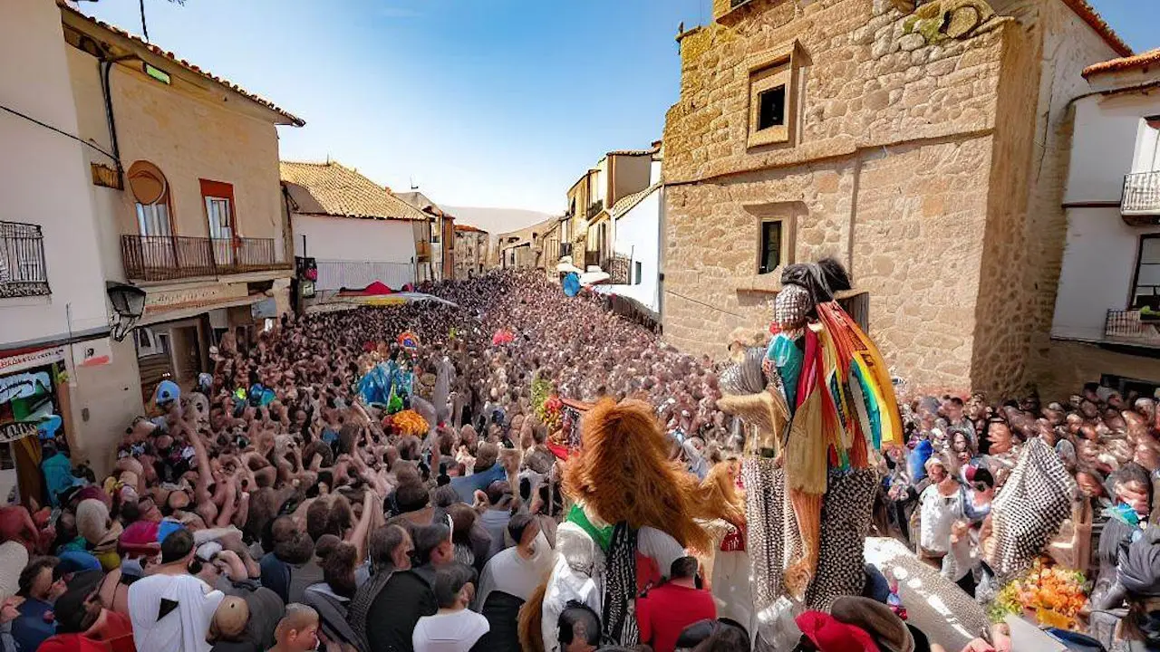 The Festival de la Cruz in Castrojeriz northern Spain