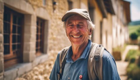 The Smile of a Hospitalero Smiling Senior Male Hospitaleros