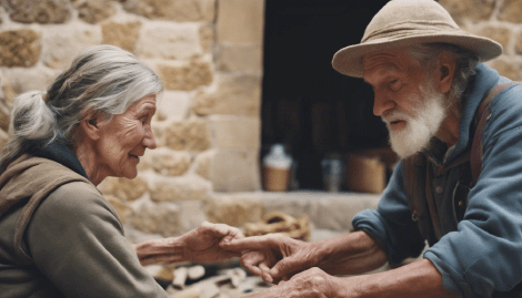 Mature volunteers working as Camino companions