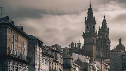 Santiago de Compostela, Camino Frances, artist's impression