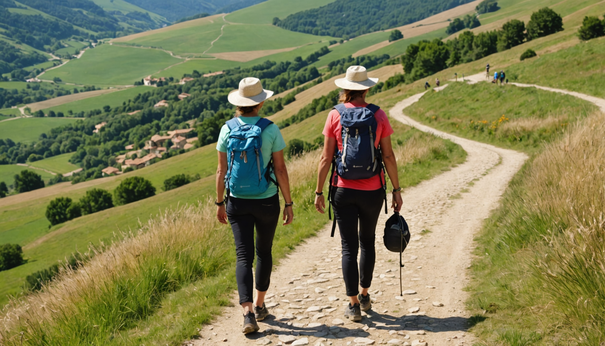 navarette to grañón trail on a summer's day