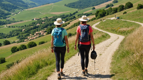 navarette to grañón trail on a summer's day