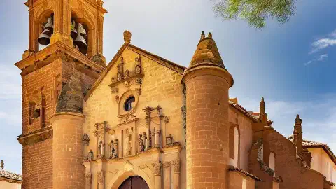Artist’s impression of the Church of The Assumption in Navarrete, La Rioja, Spain Exterior Church Assumption Navarrete La Rioja