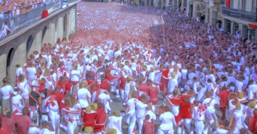 Artist’s Impression of the San Fermin Festival Pamplona San Fermin Festival Pamplona
