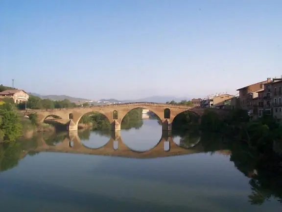 Bridge Over The River At Puente La Reina Bridge over the river at Puente La Reina