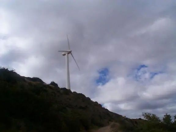 Pamplona wind turbines are huge with blades at least 50 meters long