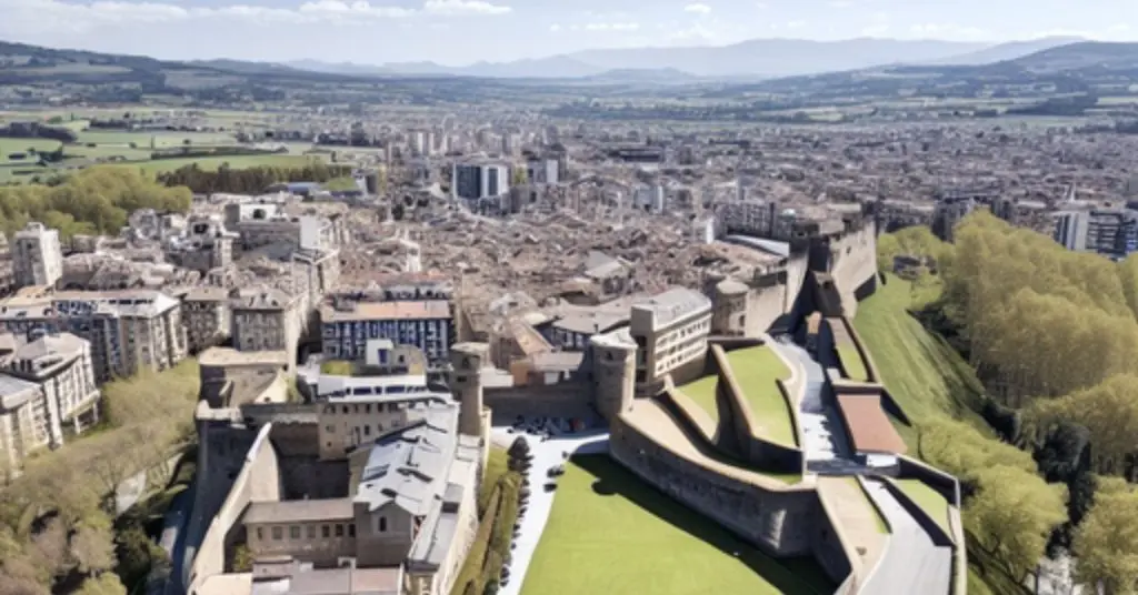 Pamplona Citadel from above. image generated by AI