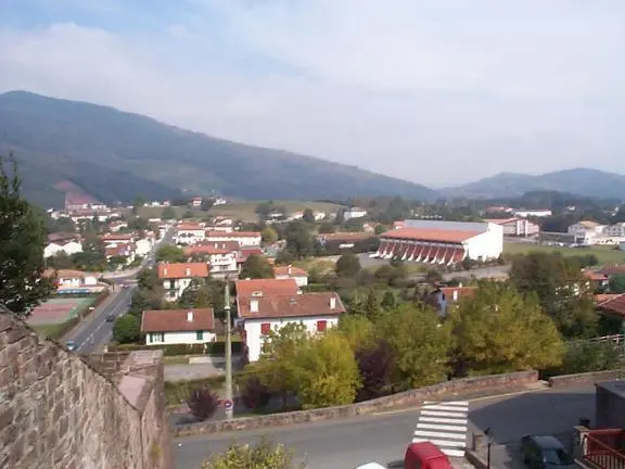 View from the window of the refuge at St Jean Pied De Port