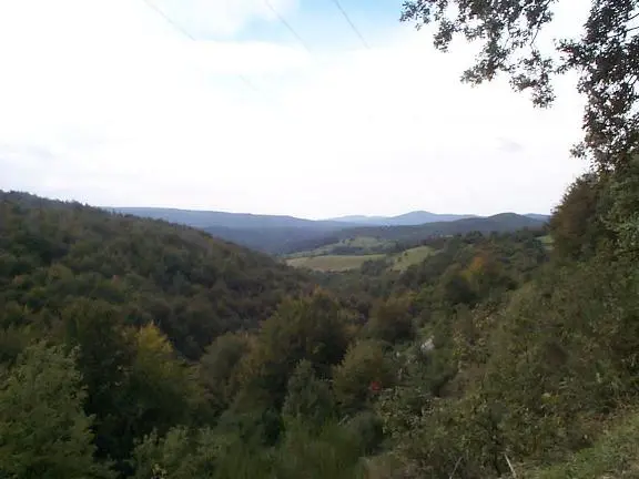 The view from the pathway roncesvalles to zubiri Camino Frances