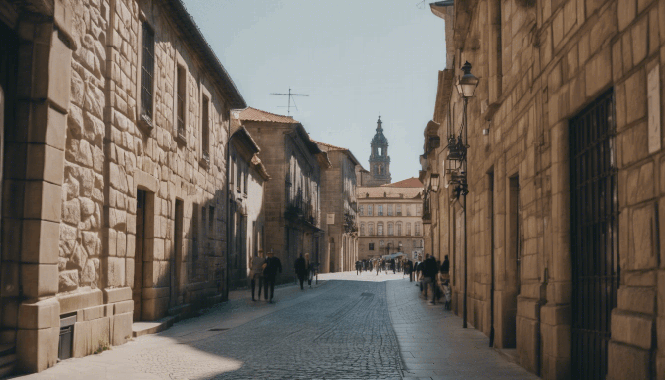 Santiago de Compostela medieval back streets