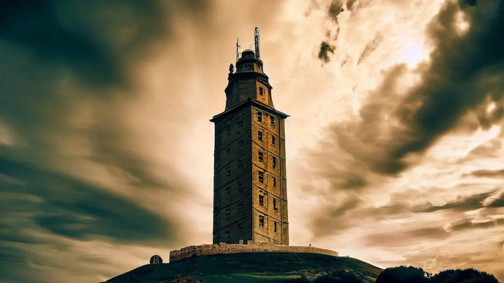 Tower Of Hercules Along Camino Inglés Unesco A Coruna