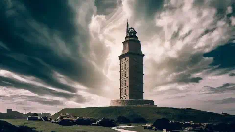 Tower Of Hercules English Way Camino De Santiago A Coruna Spain Tower Of Hercules English Way Camino De Santiago A Coruna Spain